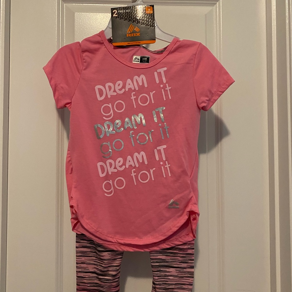 RBX Girls 2 piece Athletics Set. Size M (10/12).